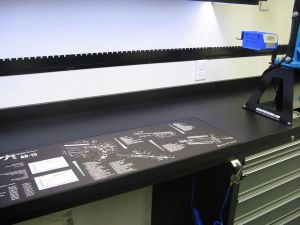 Inline Fabrication Rail Wall Organizer 16"