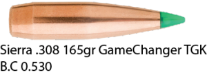 Sierra .308 165gr GameChanger -50 pack